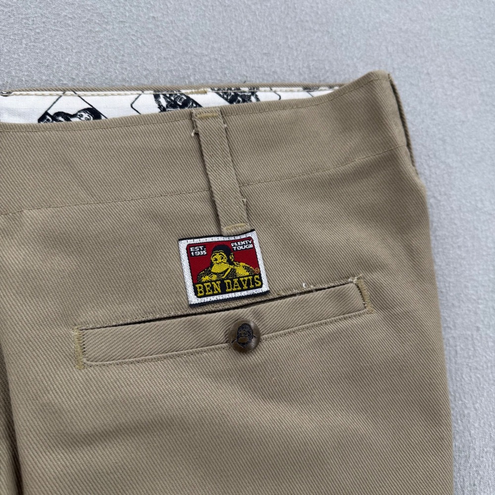 Ben Davis Work Chino Flat Front Utility Durable Pants Trousers Men Size 32 - Picture 3 of 9